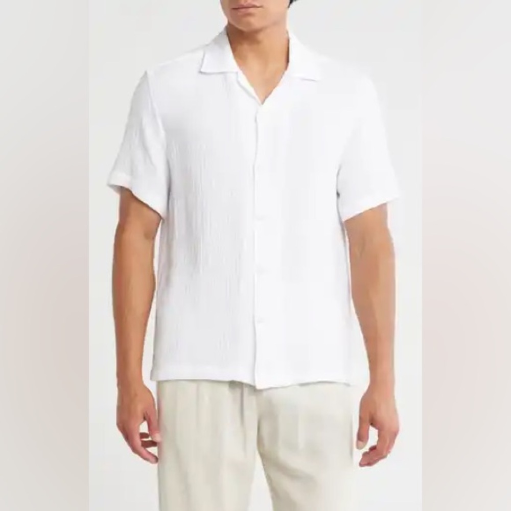 JMIERR Textured Casual Summer Beach Shirts